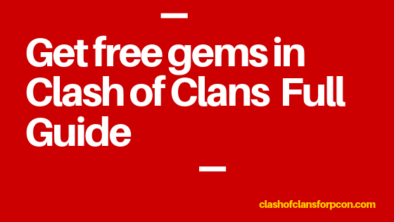 Getting free gems on clash of clans